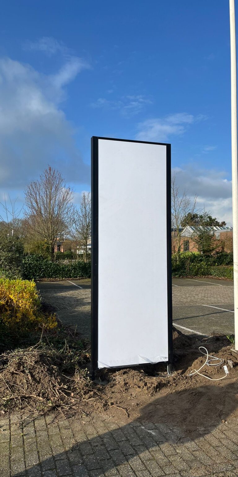 reclamezuil monteren